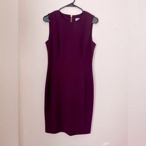 Calvin Klein Purple Sleeveless Cocktail Dress